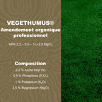 VEGETHUMUS 2,2-0,5- 1 + 2,5  – Amendement organique gazon professionnel FRAYSSINET