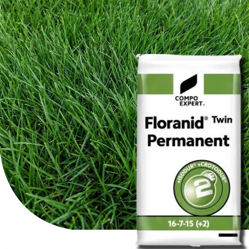 Floranid® Twin Permanent – Engrais gazon longue durée 16-7-15(+2) Compo Expert