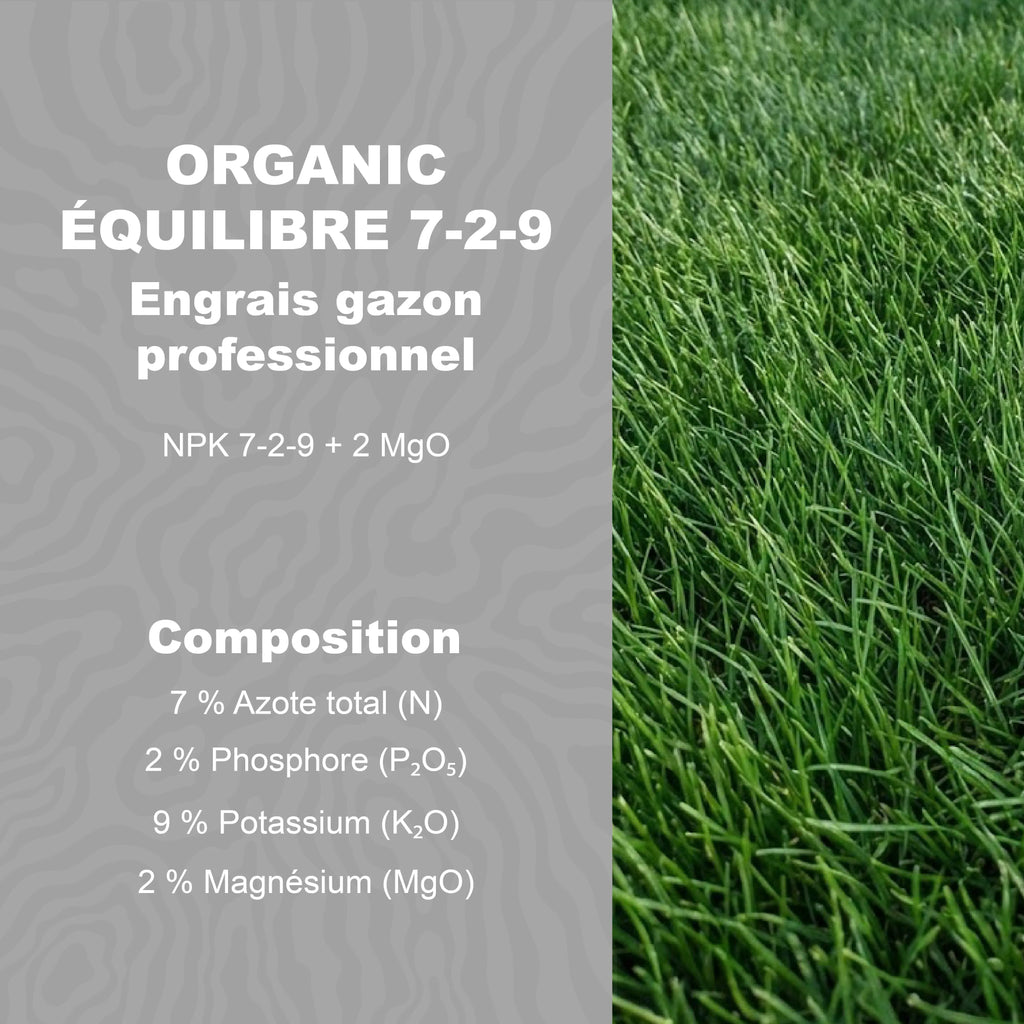 Organic Équilibre 7-2-9 – Engrais gazon professionnel FRAYSSINET